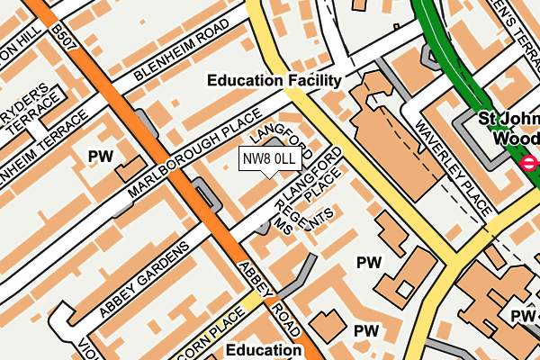 NW8 0LL map - OS OpenMap – Local (Ordnance Survey)