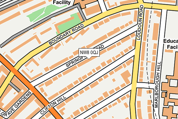 NW8 0QJ map - OS OpenMap – Local (Ordnance Survey)