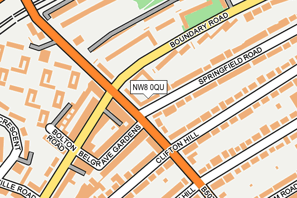 NW8 0QU map - OS OpenMap – Local (Ordnance Survey)