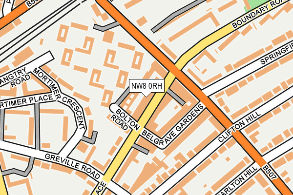 NW8 0RH map - OS OpenMap – Local (Ordnance Survey)