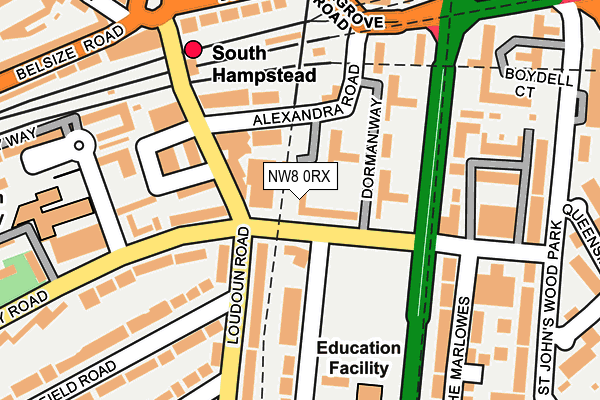 NW8 0RX map - OS OpenMap – Local (Ordnance Survey)