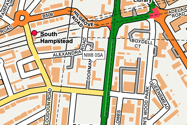 NW8 0SA map - OS OpenMap – Local (Ordnance Survey)