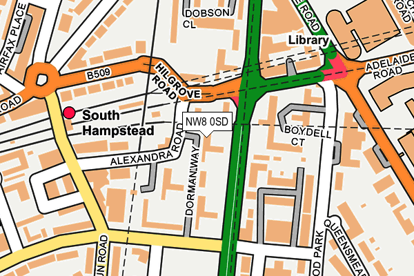 NW8 0SD map - OS OpenMap – Local (Ordnance Survey)