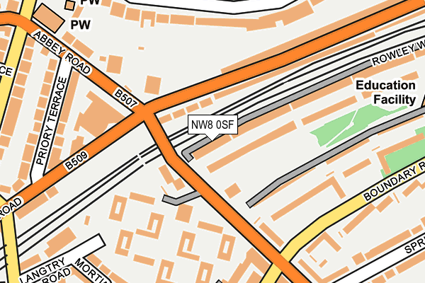 NW8 0SF map - OS OpenMap – Local (Ordnance Survey)