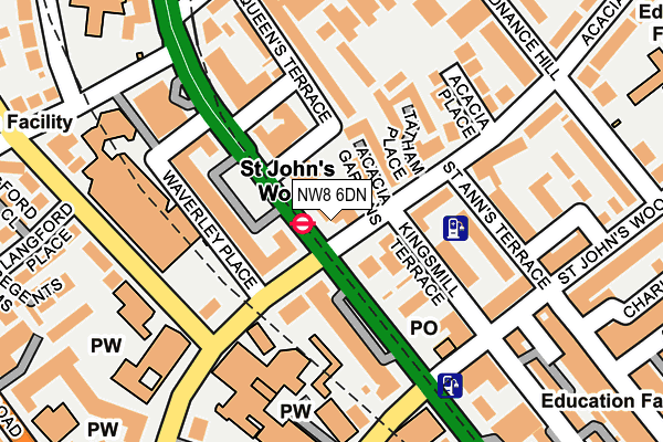 NW8 6DN map - OS OpenMap – Local (Ordnance Survey)