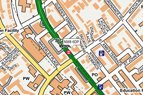 NW8 6DP map - OS OpenMap – Local (Ordnance Survey)