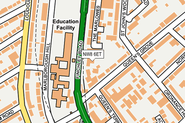 NW8 6ET map - OS OpenMap – Local (Ordnance Survey)