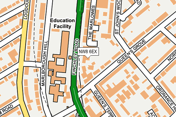 NW8 6EX map - OS OpenMap – Local (Ordnance Survey)