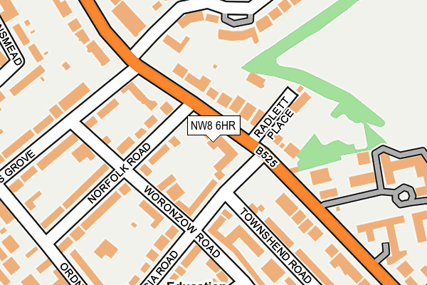 NW8 6HR map - OS OpenMap – Local (Ordnance Survey)