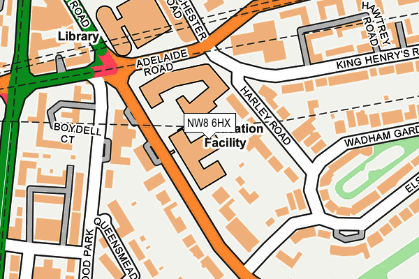 NW8 6HX map - OS OpenMap – Local (Ordnance Survey)