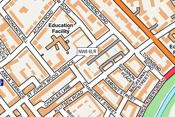 NW8 6LR map - OS OpenMap – Local (Ordnance Survey)