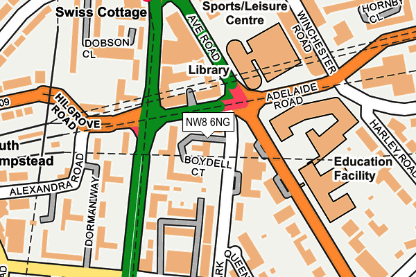 NW8 6NG map - OS OpenMap – Local (Ordnance Survey)