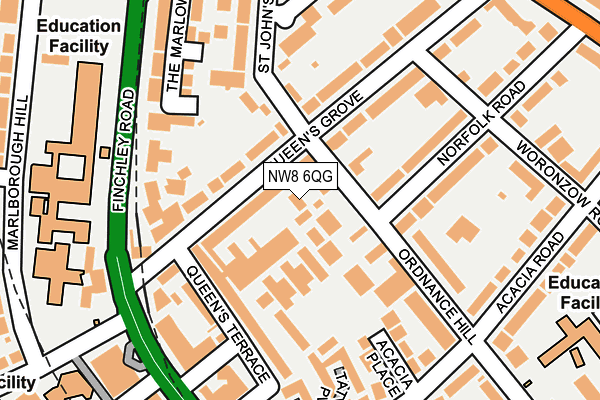 NW8 6QG map - OS OpenMap – Local (Ordnance Survey)