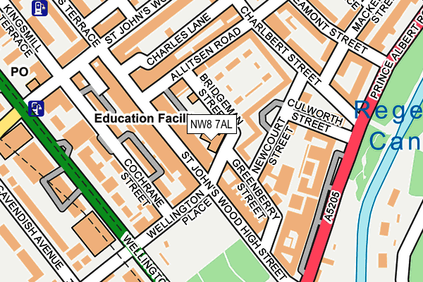 NW8 7AL map - OS OpenMap – Local (Ordnance Survey)