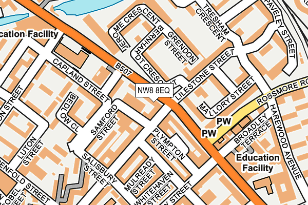 NW8 8EQ map - OS OpenMap – Local (Ordnance Survey)