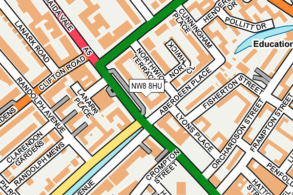NW8 8HU map - OS OpenMap – Local (Ordnance Survey)