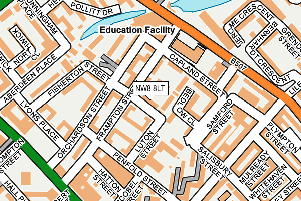 NW8 8LT map - OS OpenMap – Local (Ordnance Survey)