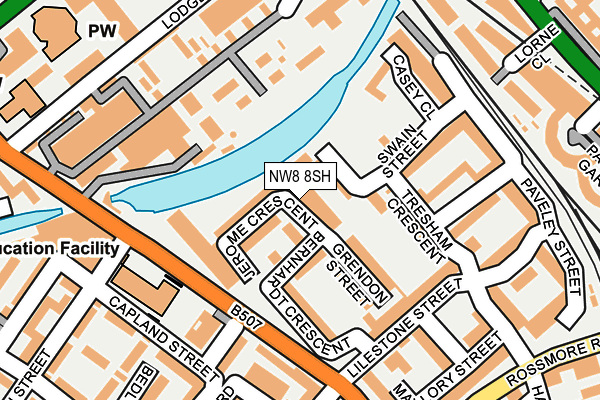 NW8 8SH map - OS OpenMap – Local (Ordnance Survey)