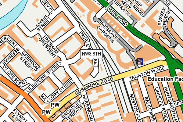 NW8 8TH map - OS OpenMap – Local (Ordnance Survey)