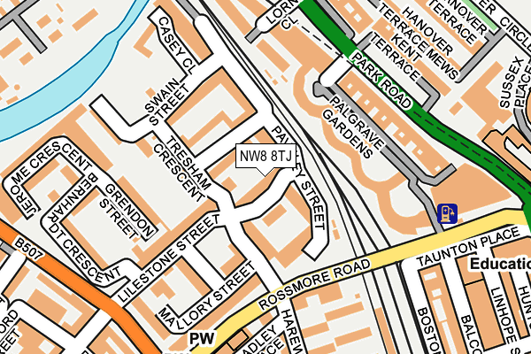 NW8 8TJ map - OS OpenMap – Local (Ordnance Survey)