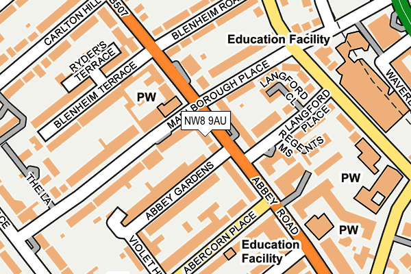 Map of GURI IN LONDON LTD at local scale