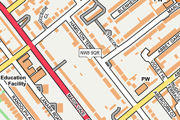 NW8 9QR map - OS OpenMap – Local (Ordnance Survey)