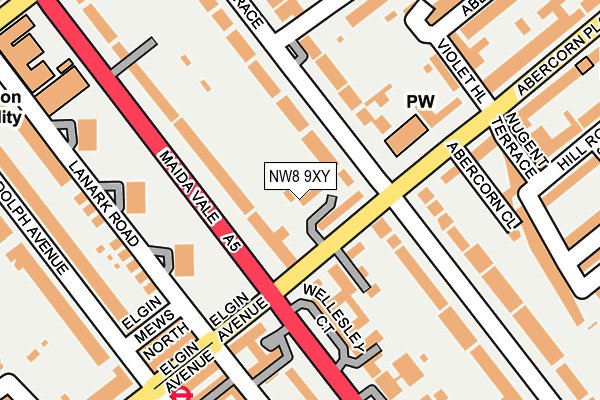 NW8 9XY map - OS OpenMap – Local (Ordnance Survey)