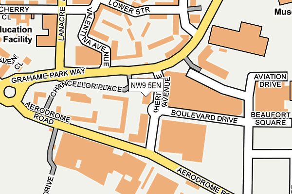 NW9 5EN map - OS OpenMap – Local (Ordnance Survey)