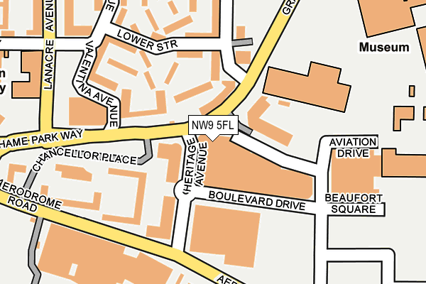 NW9 5FL map - OS OpenMap – Local (Ordnance Survey)
