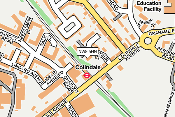 NW9 5HN map - OS OpenMap – Local (Ordnance Survey)