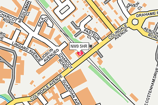 NW9 5HR map - OS OpenMap – Local (Ordnance Survey)