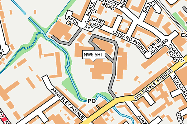 NW9 5HT map - OS OpenMap – Local (Ordnance Survey)