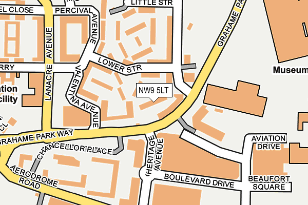 NW9 5LT map - OS OpenMap – Local (Ordnance Survey)
