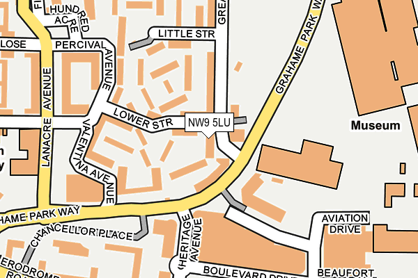 NW9 5LU map - OS OpenMap – Local (Ordnance Survey)