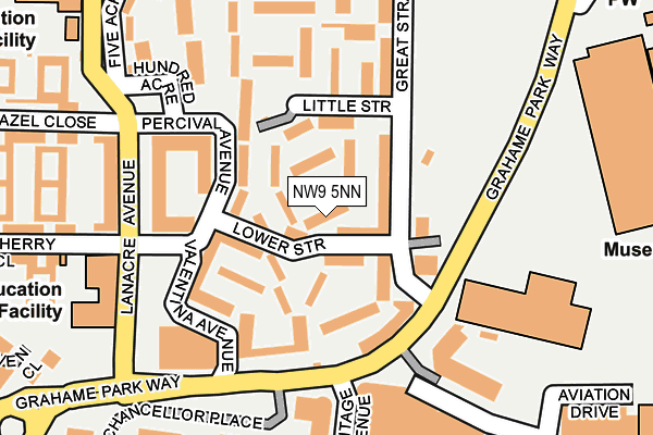 NW9 5NN map - OS OpenMap – Local (Ordnance Survey)