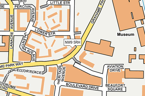 NW9 5RH map - OS OpenMap – Local (Ordnance Survey)