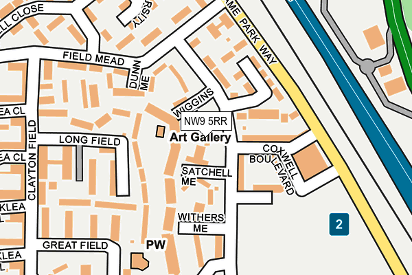 NW9 5RR map - OS OpenMap – Local (Ordnance Survey)