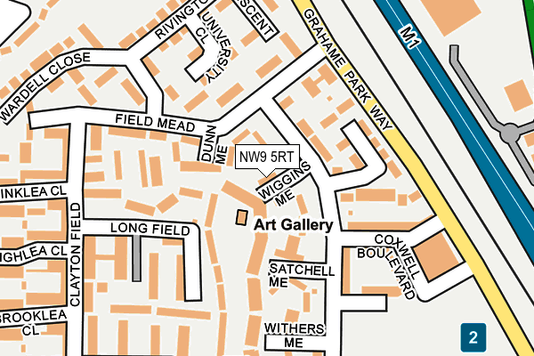 NW9 5RT map - OS OpenMap – Local (Ordnance Survey)