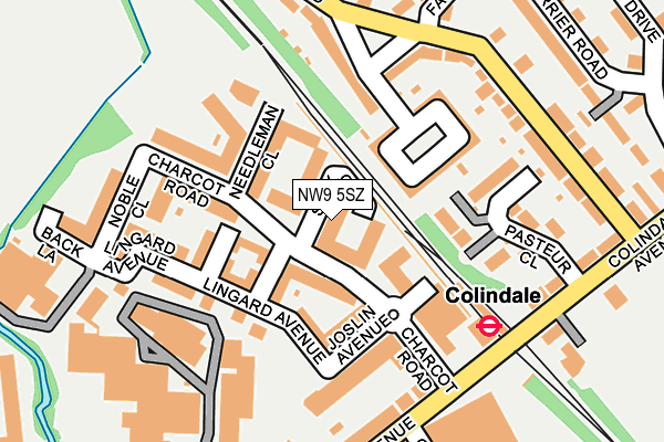 NW9 5SZ map - OS OpenMap – Local (Ordnance Survey)