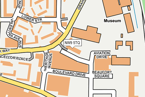 NW9 5TQ map - OS OpenMap – Local (Ordnance Survey)