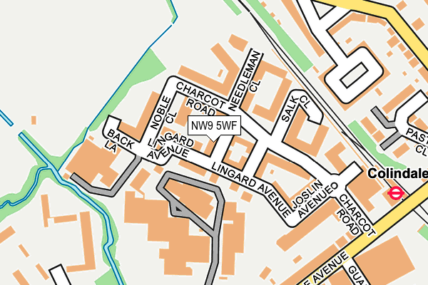 NW9 5WF map - OS OpenMap – Local (Ordnance Survey)