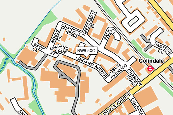 NW9 5XQ map - OS OpenMap – Local (Ordnance Survey)