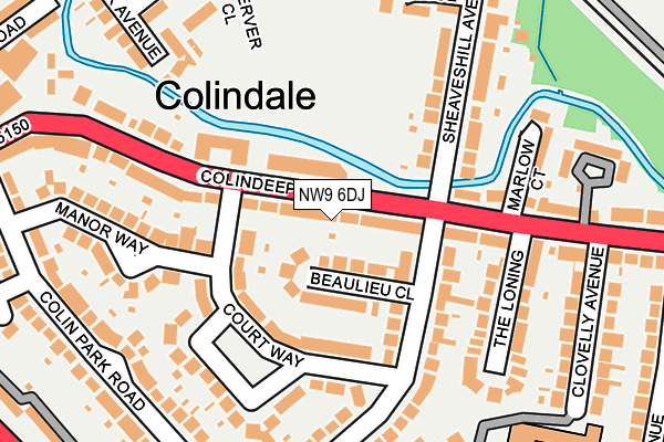 Map of COLINDALE MEDICAL CENTRE L.P. at local scale