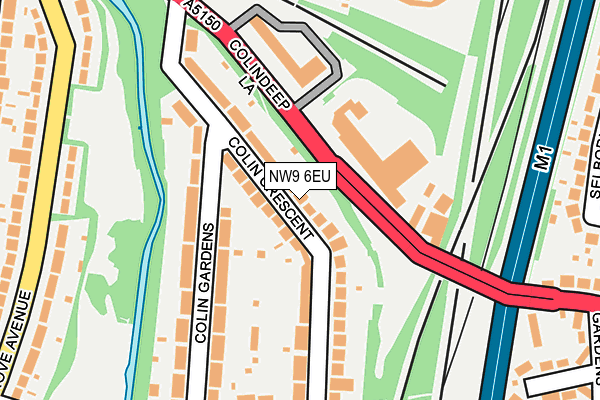 NW9 6EU map - OS OpenMap – Local (Ordnance Survey)