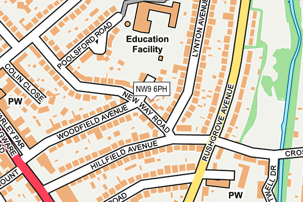 NW9 6PH map - OS OpenMap – Local (Ordnance Survey)
