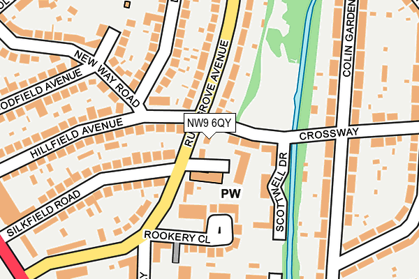 NW9 6QY map - OS OpenMap – Local (Ordnance Survey)