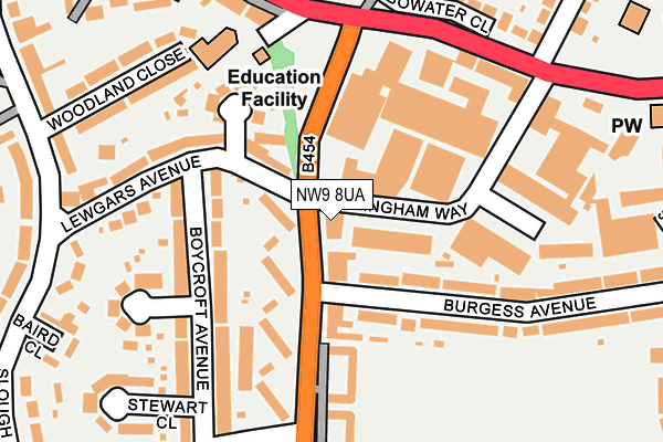 Map of HOWARD BAKER ESTATES LIMITED at local scale