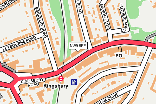 NW9 9EE map - OS OpenMap – Local (Ordnance Survey)