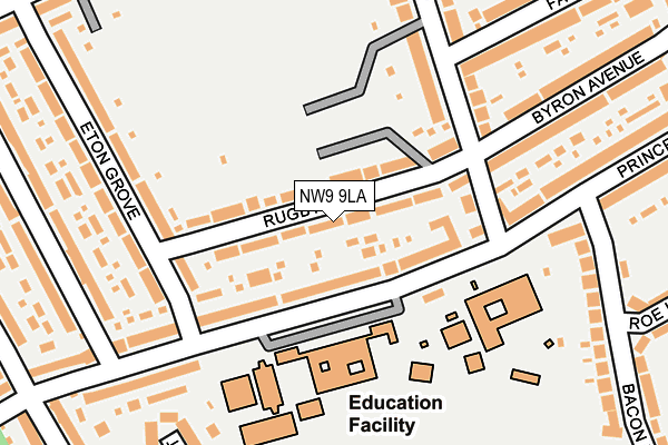 NW9 9LA map - OS OpenMap – Local (Ordnance Survey)