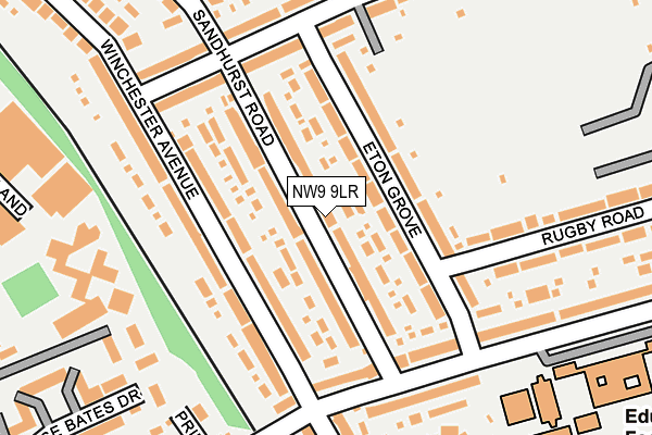 NW9 9LR map - OS OpenMap – Local (Ordnance Survey)